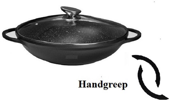 Wokpan (36 cm) Krasvrij Coating - Geschikt voor alle warmtebronnen