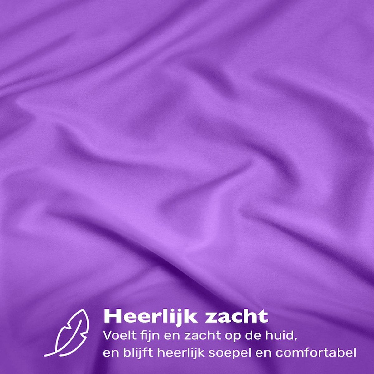 Hoeslaken 120x200 - tot 30 cm Hoekhoogte - 100% Katoen Jersey - Meer Kleuren - Strijkvrij - Lange Levensduur - Paars