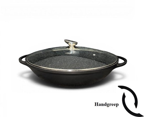 Graniet Wokpan (40 cm) PFAS Vrij - Geschikt voor alle warmtebronnen