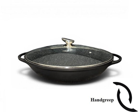 Graniet Wokpan (40 cm) PFAS Vrij - Geschikt voor alle warmtebronnen