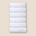 Hotel handdoeken 2CAM 450g. p/m² - Wit - set van 6 stuks - 50 x100cm