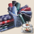 Blokdoeken pompdoeken Theedoeken rood | set van 6 stuks | 70x70cm